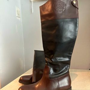 Vince Camuto Women’s Riding Boots in Black and Woodbury